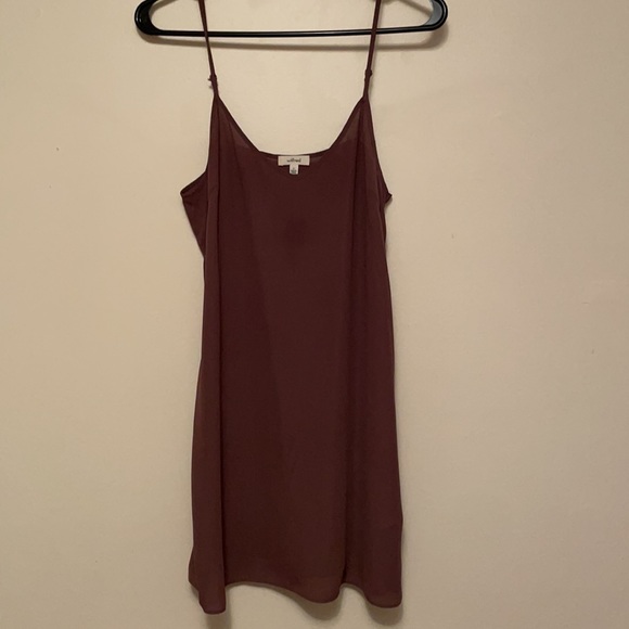 Aritzia silk slip dress w/ lace cover, dusty rose size S - Picture 3 of 6